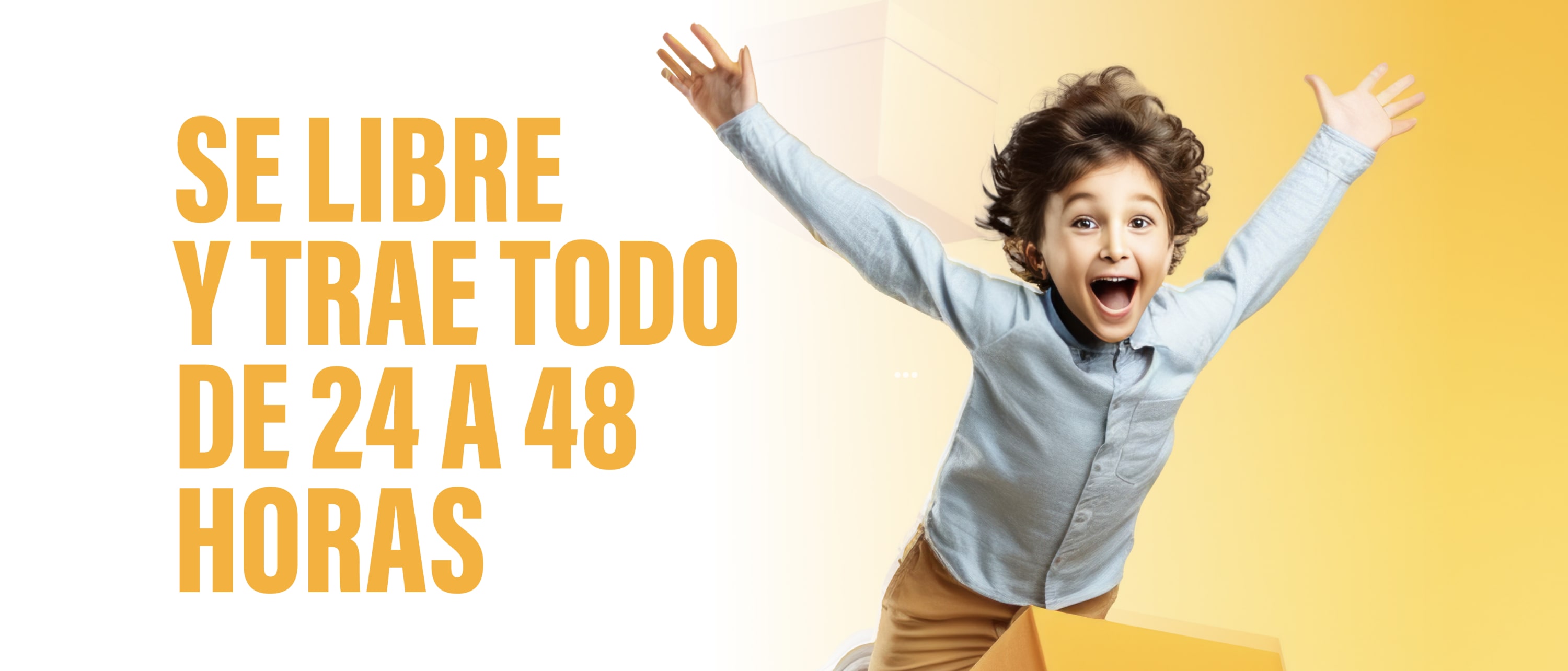 De 24 a 48 horas, tus paqutes llegan hasta tu puerta.